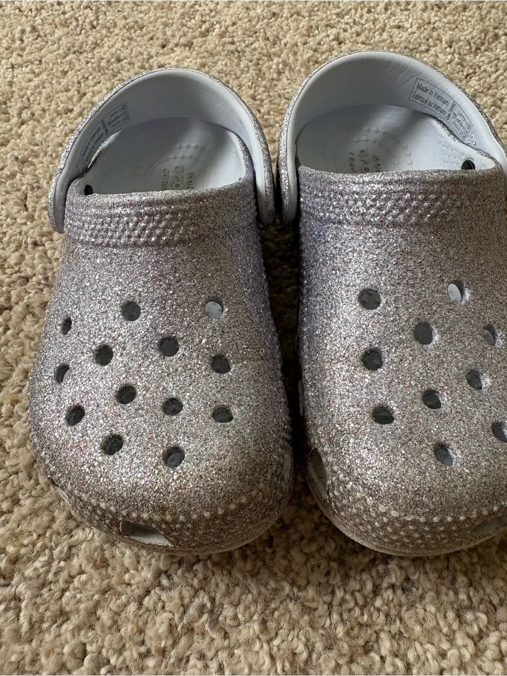 CROCS washed sanitized